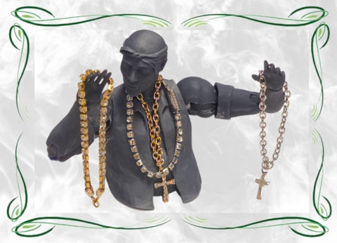 MADZ 1/10 POSABLE RIDER WITH CHAINS