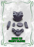 1/10 '64 IMPALA ENGINE BAY, COMPONENTS PLUS MOTOR